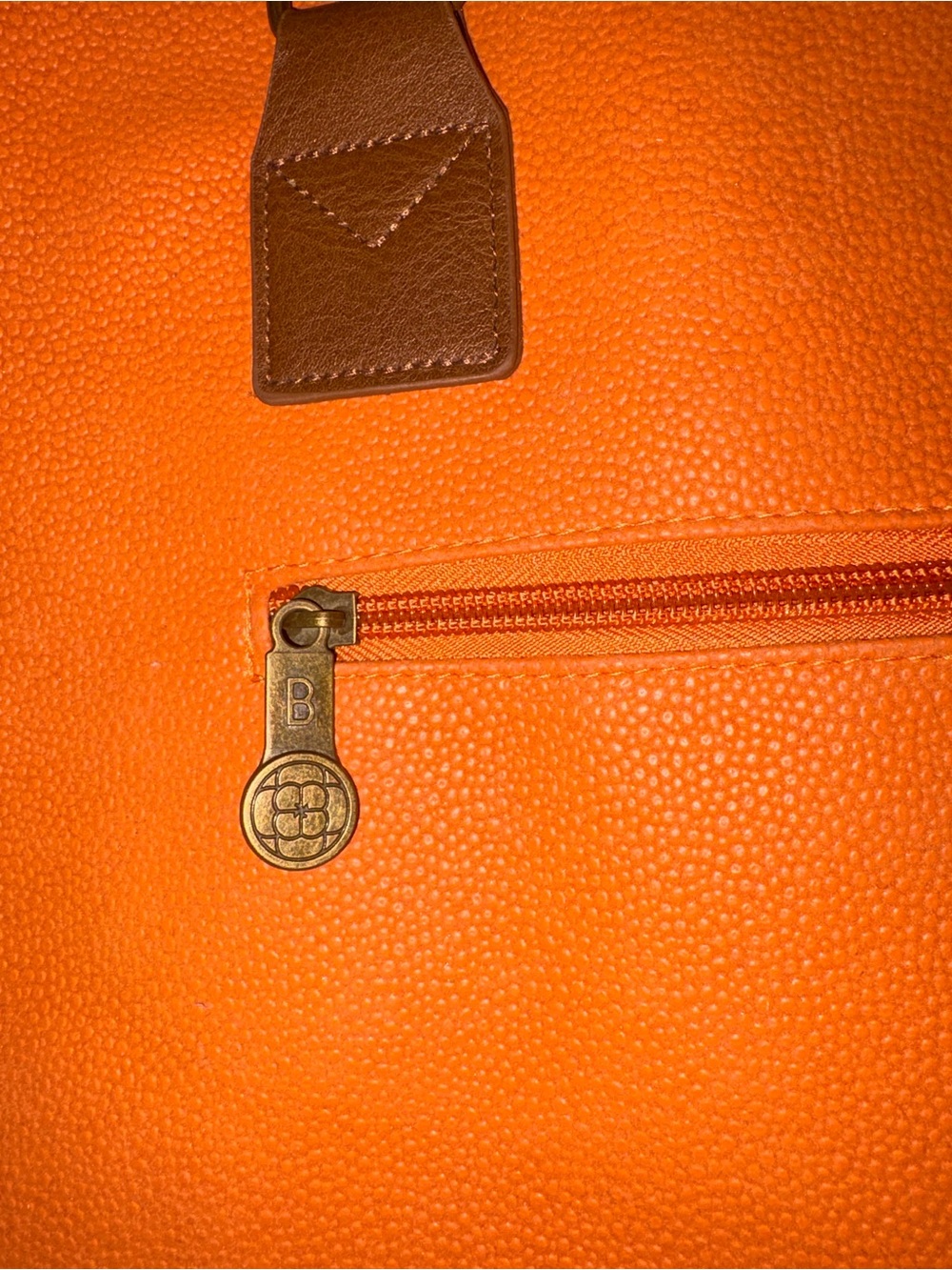 Ducks Unlimited Bellemonde Large Tote Bag Purse Burnt Orange Faux Leather Suede - Picture 5 of 15